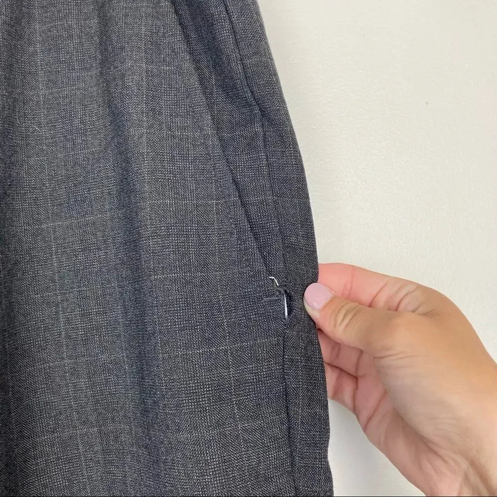 Banana republic modern fit gray wool dress pants 35x30
